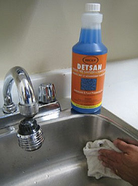 Sanitize and disinfect with Detco