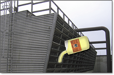 Cooling tower cleaner Acts fast, breaks up and disburses deposit build-ups