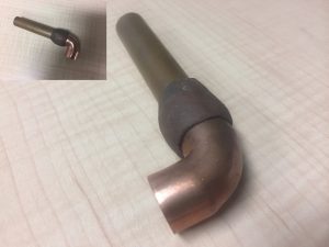 how copper epoxy putty stick bond to repair copper pipes, matching in color