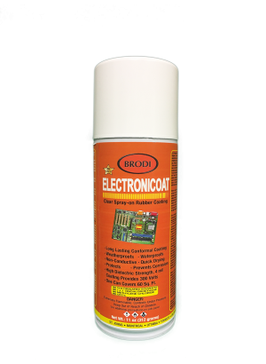 Electronic circuit board protection clear coating spray