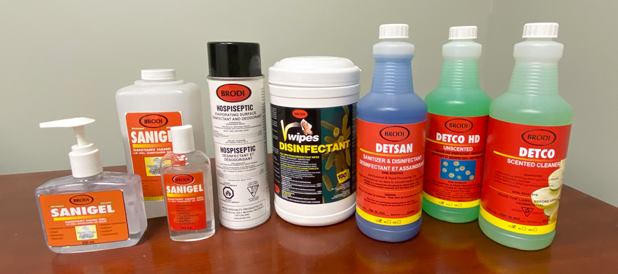 Brodi Disinfectants Cleaners Deodorizers Corona (COVID-19)